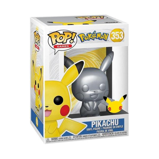 Pokemon - Pikachu Silver Metallic Pop! Vinyl - Gametraders Modbury Heights