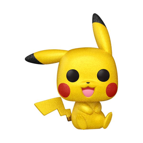 Pokemon - Pikachu Sitting Diamond Glitter Pop! Vinyl FF21 - Gametraders Modbury Heights