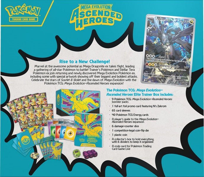 Pokemon TCG: Mega Evolution— Ascended Heroes Elite Trainer Box - Gametraders Modbury Heights