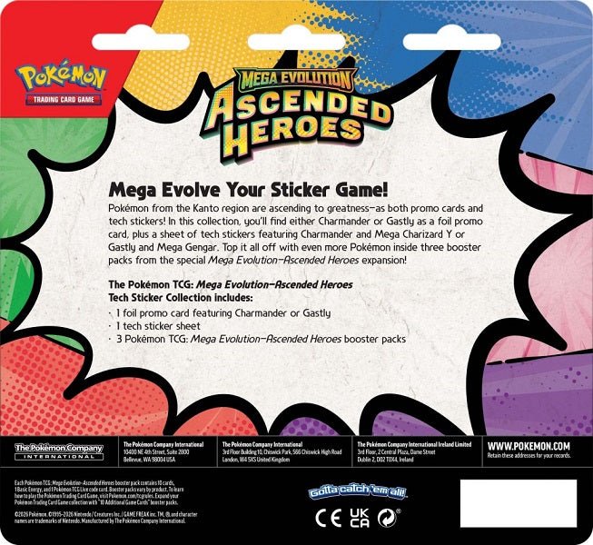 Pokemon TCG: Mega Evolution—Ascended Heroes Tech Sticker Collection - Gametraders Modbury Heights