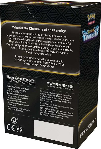Pokemon TCG: Mega Evolution Chaos Rising Booster Bundle - Gametraders Modbury Heights