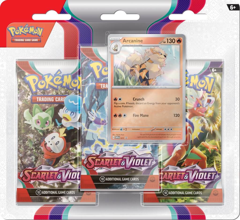 Pokemon - TCG - Scarlet & Violet 1 Three - Booster Blister - Gametraders Modbury Heights