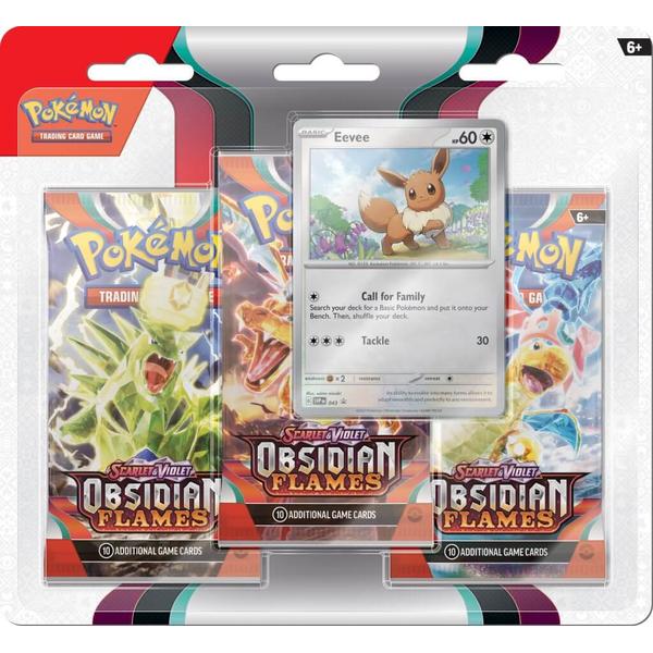 Pokemon - TCG - Scarlet & Violet 3 Obsidian Flames Three Booster Blister - Gametraders Modbury Heights