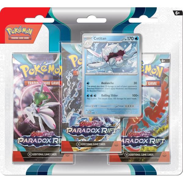 Pokemon - TCG - Scarlet & Violet 4 Paradox Rift Three Booster Blister - Gametraders Modbury Heights
