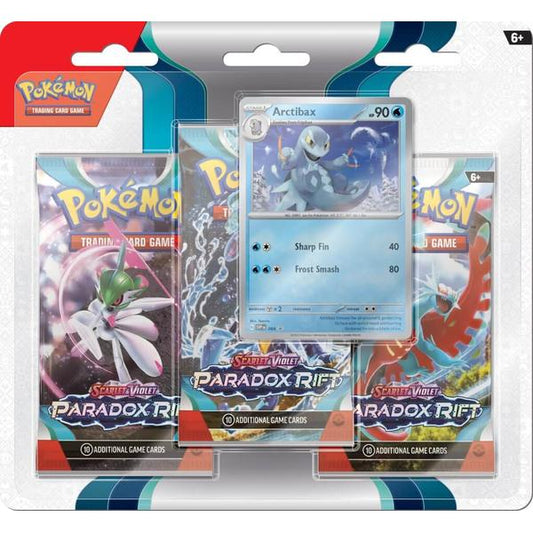 Pokemon - TCG - Scarlet & Violet 4 Paradox Rift Three Booster Blister - Gametraders Modbury Heights