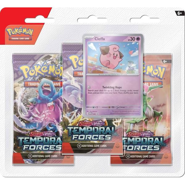 Pokemon - TCG - Scarlet & Violet 5 Temporal Forces Three booster blister - Gametraders Modbury Heights