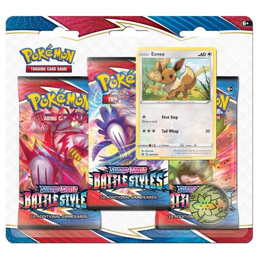 Pokemon TCG Sword & Shield Battle Styles Three Booster Blister - Gametraders Modbury Heights