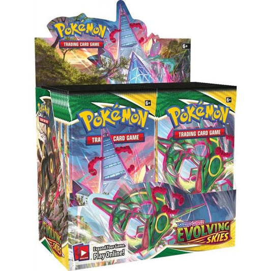 Pokemon TCG Sword & Shield Evolving Skies Sealed Booster Box - Gametraders Modbury Heights