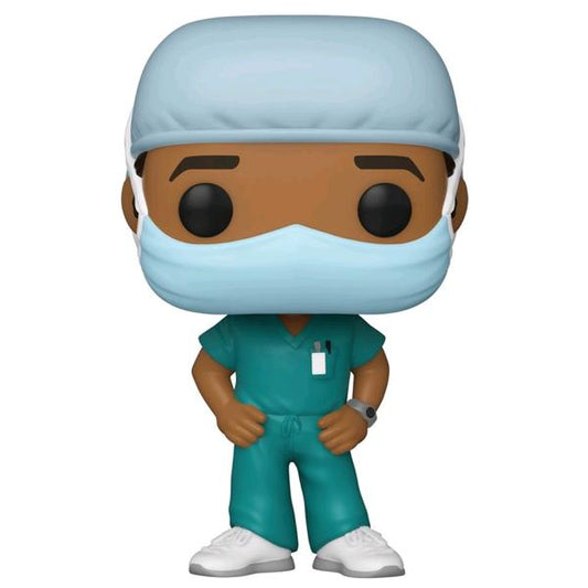 Pop! Heroes - Front Line Worker Male #2 Green Pop! Vinyl - Gametraders Modbury Heights