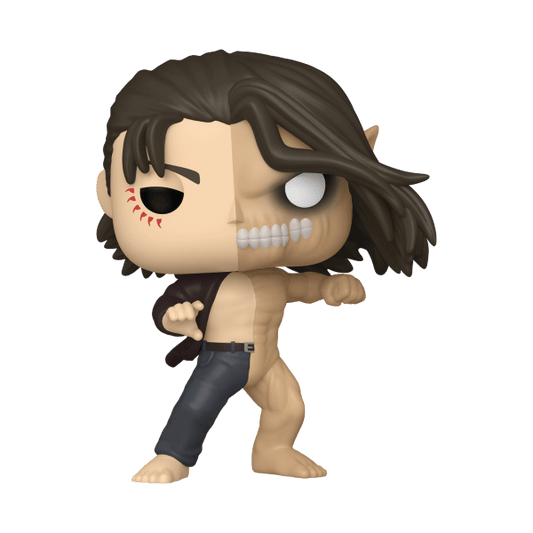 *Pre-order* Attack on Titan - Attack Titan/Eren Split Pop! Vinyl (ETA October) - Gametraders Modbury Heights