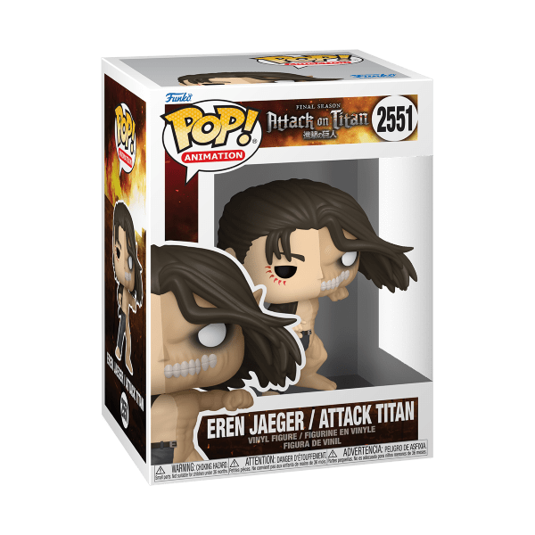 *Pre-order* Attack on Titan - Attack Titan/Eren Split Pop! Vinyl (ETA October) - Gametraders Modbury Heights