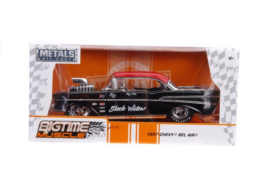 *Pre - order* Big Time Muscle - 1957 Chevy Bel Air 1:24 Scale Diecast Vehicle (ETA September) - Gametraders Modbury Heights