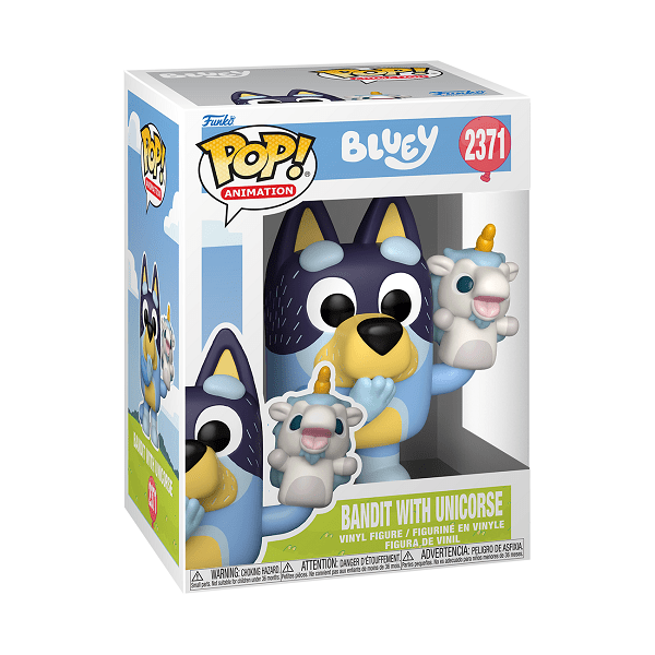*Pre-order* Bluey - Bandit w/Unicorse Pop! Vinyl (ETA June) - Gametraders Modbury Heights