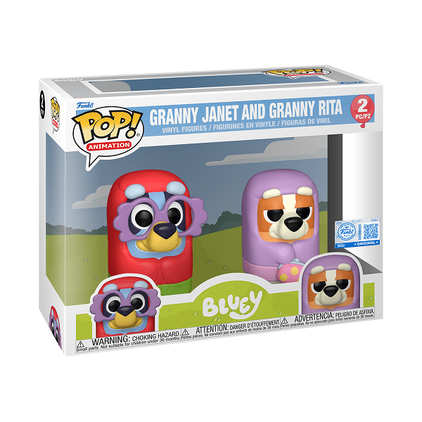 *Pre-order* Bluey - Bluey & Bingo (Granny) Pop! 2PK (ETA June) - Gametraders Modbury Heights