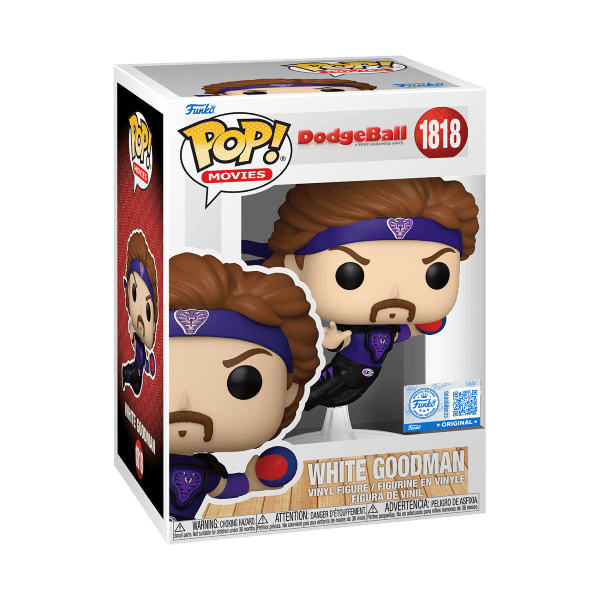 *Pre-order* Dodgeball - White (Jumping) Pop! Vinyl (ETA November) - Gametraders Modbury Heights