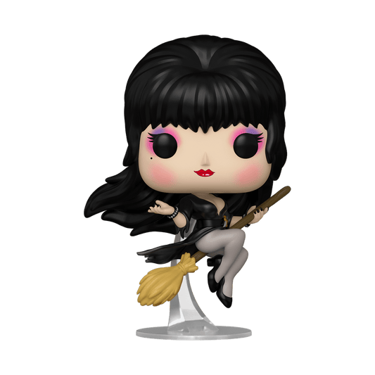 *Pre - order* Elvira - Elvira w/Broom Pop! Vinyl (ETA July) - Gametraders Modbury Heights