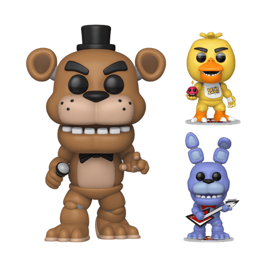 *Pre-order* Five Nights at Freddy's - Freddy 10" Pop! w/2 x Pop! Vinyls Bundle (ETA October) - Gametraders Modbury Heights