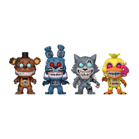 *Pre - order* Five Nights At Freddy's - Twisted Ones Glow Pop! Vinyl 4 - Pack (ETA August) - Gametraders Modbury Heights