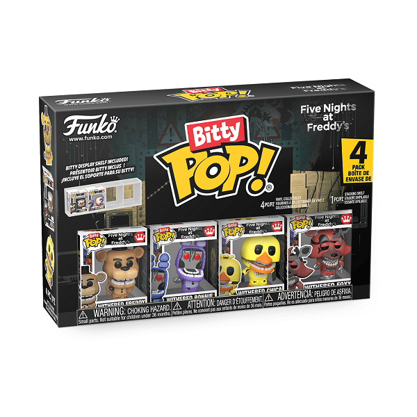 *Pre-order* FNAF - Withered Bitty Pop! 4PK (ETA May) - Gametraders Modbury Heights