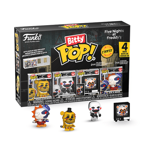 *Pre-order* FNAF - Withered Golden Freddy Bitty Pop! 4PK (ETA May) - Gametraders Modbury Heights