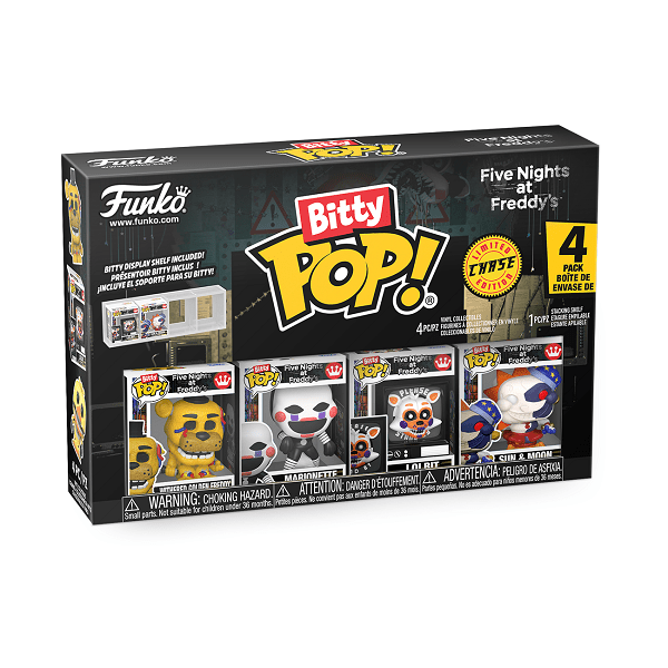 *Pre-order* FNAF - Withered Golden Freddy Bitty Pop! 4PK (ETA May) - Gametraders Modbury Heights