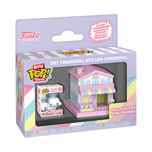 *Pre-order* Hello Kitty - Cinnamoroll w/Café Bitty Pop! Town (ETA May) - Gametraders Modbury Heights