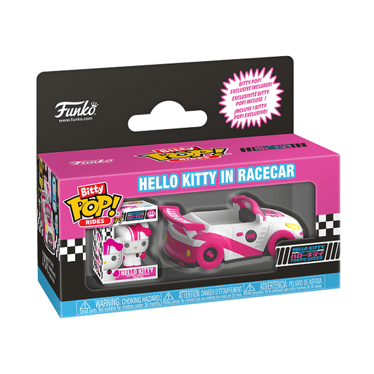 *Pre - order* Hello Kitty - Hello Kitty w/Racecar Bitty Pop! Ride (ETA November) - Gametraders Modbury Heights