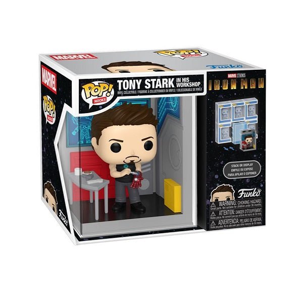 *Pre - order* Iron Man (2008) - Tony Stark in Garage Pop! Nook (ETA October) - Gametraders Modbury Heights