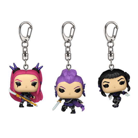 *Pre-order* KPop Demon Hunters - Huntrix Pop! Keychain 3pk (ETA December) - Gametraders Modbury Heights