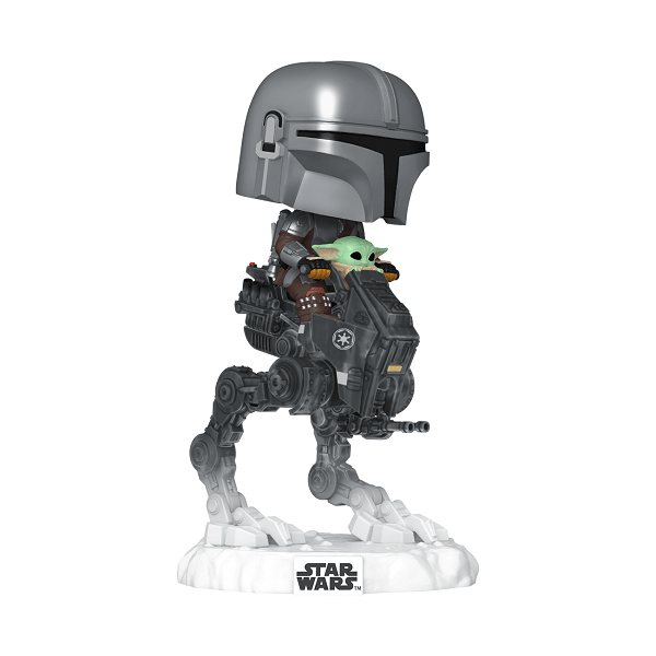*Pre-order* Mandalorian & Grogu (2026) – Mandalorian w/Grogu on AT-RT Pop! Ride (ETA March) - Gametraders Modbury Heights