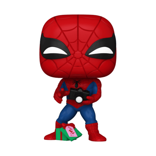 *Pre - order* Marvel - Spiderman w/Gift Holiday Pop! V2 Vinyl (ETA August) - Gametraders Modbury Heights