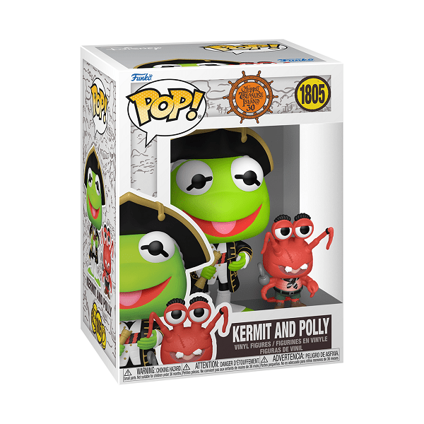 *Pre-order* Muppets: Treasure Island - Kermit & Polly Pop! Vinyl (ETA August) - Gametraders Modbury Heights