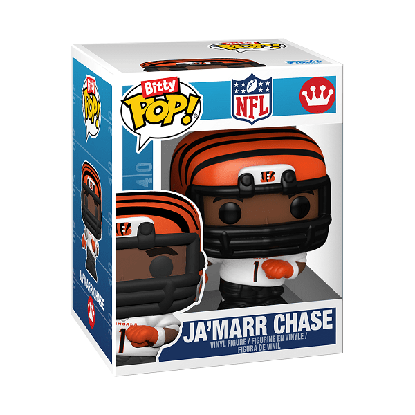 *Pre-order* NFL: Bengals - Ja'Marr Chase Bitty Pop! Arena (ETA July) - Gametraders Modbury Heights