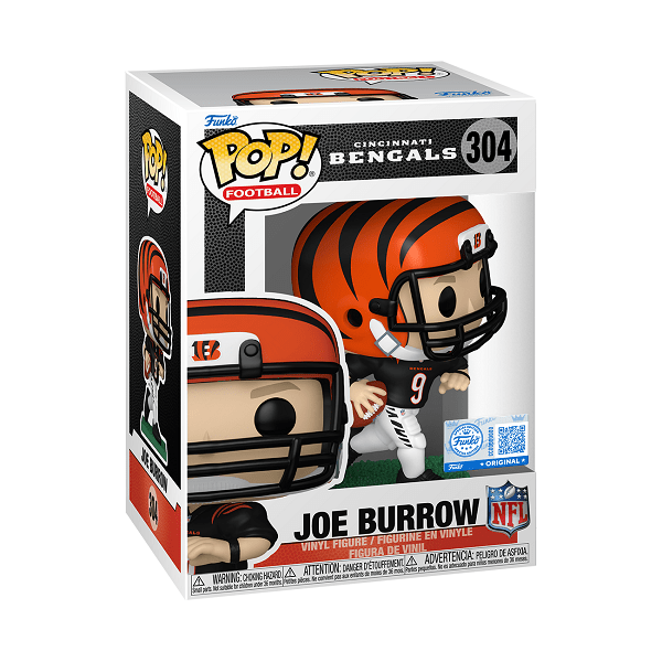 *Pre - order* NFL: Bengals - Joe Burrow (Black Jersey) Pop! Vinyl (ETA June) - Gametraders Modbury Heights
