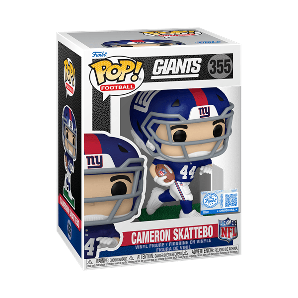 *Pre-order* NFL: Giants - Cameron Skattebo Pop! Vinyl (ETA September) - Gametraders Modbury Heights
