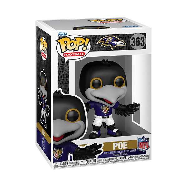*Pre-order* NFL: Mascots - Baltimore Ravens Poe Pop! Vinyl (ETA August) - Gametraders Modbury Heights