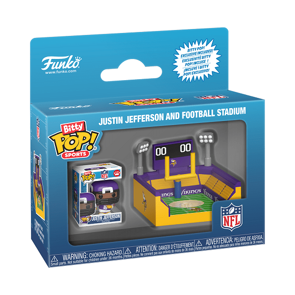 *Pre-order* NFL: Vikings - Justin Jefferson Bitty Pop! Arena (ETA July) - Gametraders Modbury Heights