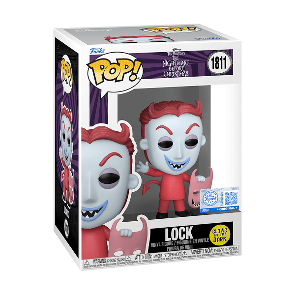 *Pre-order* Nightmare Before Christmas - Lock Glow Pop! Vinyl (ETA September) - Gametraders Modbury Heights