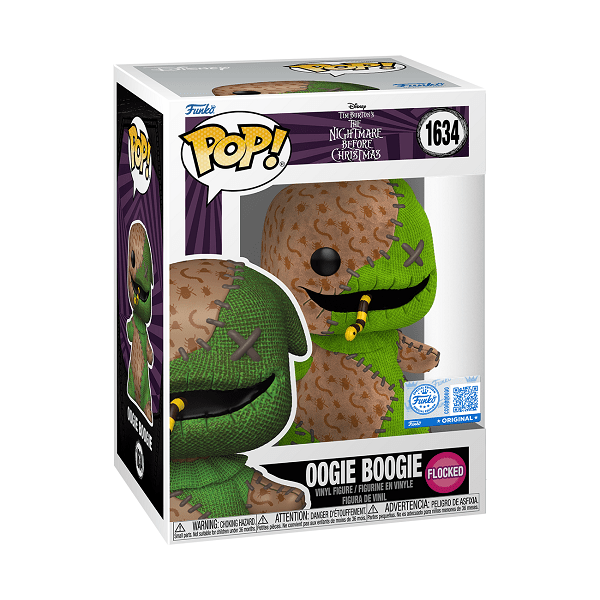 *Pre - order* Nightmare Before Christmas - Oogie Boogie Patchwork Flocked Pop! Vinyl (ETA November) - Gametraders Modbury Heights