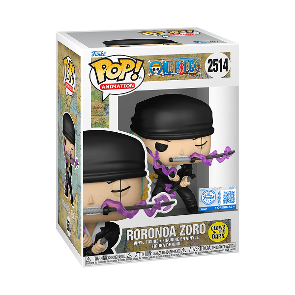 *Pre-order* One Piece - Zoro (Dressrosa) Glow Pop! Vinyl (ETA August) - Gametraders Modbury Heights