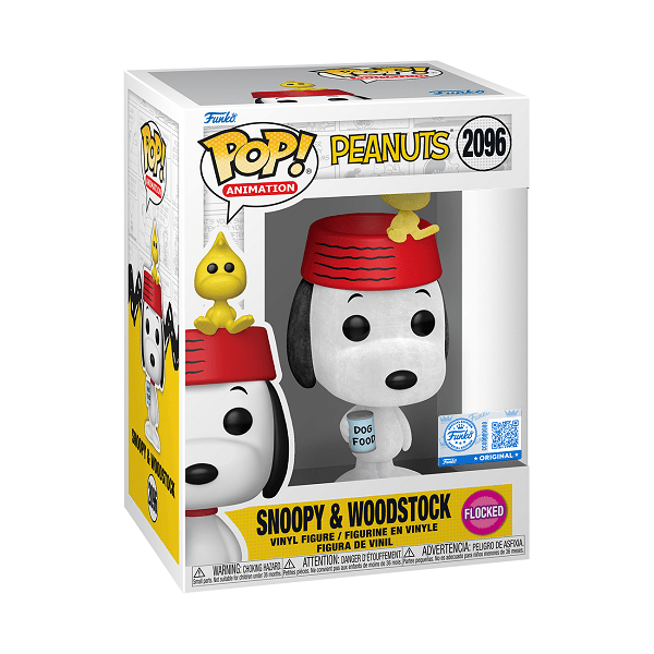 *Pre - order* Peanuts - Snoopy w/Woodstock Flocked Pop! Vinyl (ETA November) - Gametraders Modbury Heights