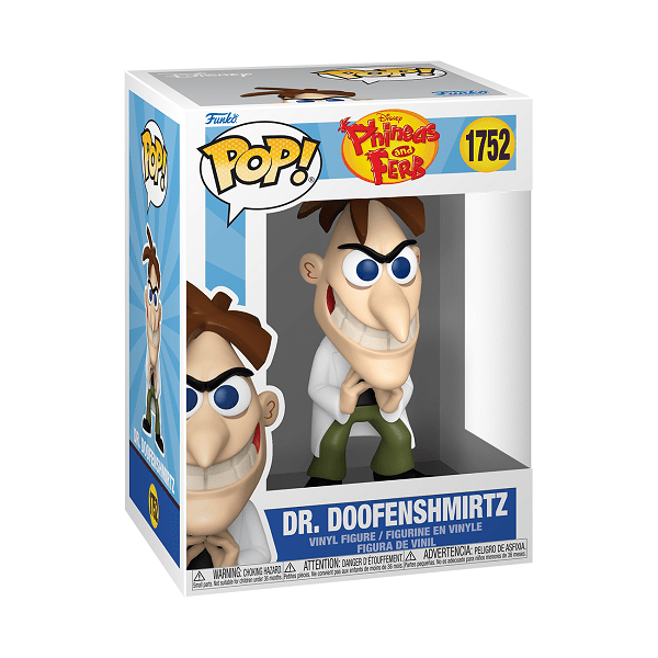 *Pre-order* Phineas & Ferb - Dr. Doofenshmirtz Pop! Vinyl (ETA May) - Gametraders Modbury Heights