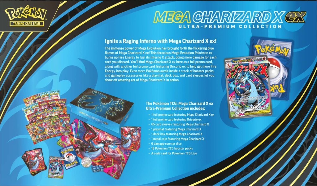 *Pre - order* Pokemon TCG: Mega Charizard X ex Ultra - Premium Collection (14th November) - Gametraders Modbury Heights