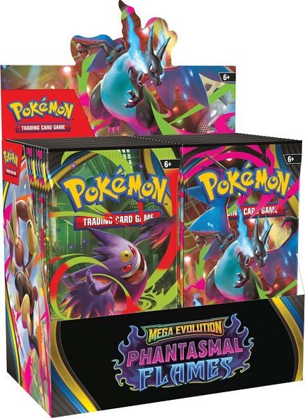 *Pre - order* Pokemon TCG: Mega Evolution - Phantasmal Flames Booster Box (14th November) - Gametraders Modbury Heights