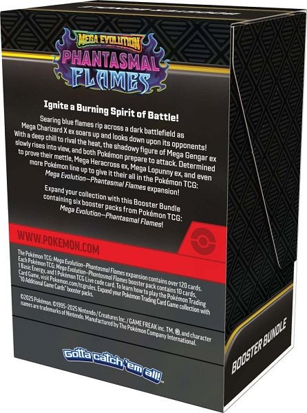 *Pre - order* Pokemon TCG: Mega Evolution - Phantasmal Flames Booster Bundle (14th November) - Gametraders Modbury Heights