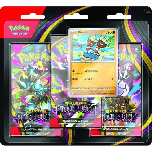 *Pre-order* Pokemon TCG: Mega Evolution Pitch Black 3-Pack Blister (17th July) - Gametraders Modbury Heights