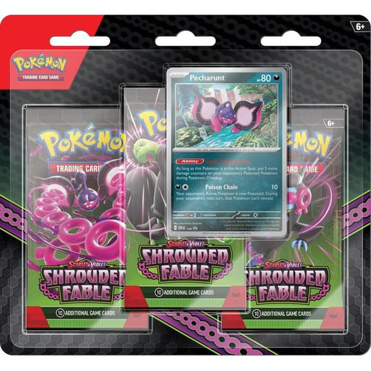 *Pre - order* Pokemon - TCG - Scarlet & Violet 6.5 Shrouded Fable 3 Pack Blister (9th August) - Gametraders Modbury Heights
