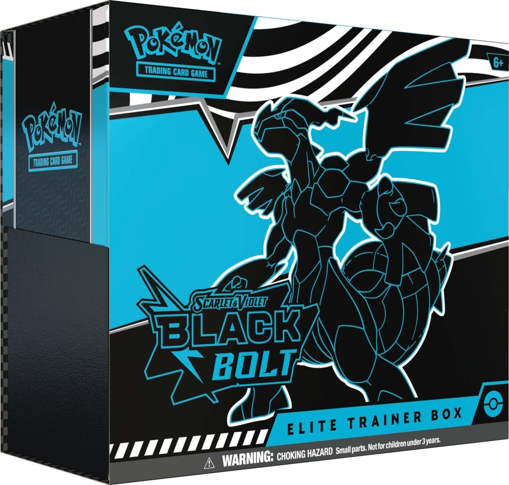 *Pre - order* Pokémon TCG: Scarlet & Violet— Black Bolt Elite Trainer Box (18th July) - Gametraders Modbury Heights