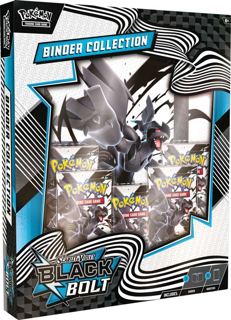 *Pre - order* Pokémon TCG: Scarlet & Violet—Black Bolt Binder Collection (18th July) - Gametraders Modbury Heights