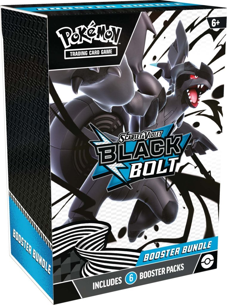 *Pre - order* Pokémon TCG: Scarlet & Violet—Black Bolt Booster Bundle (22nd August) - Gametraders Modbury Heights